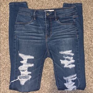 Pacsun ripped high rise jeans